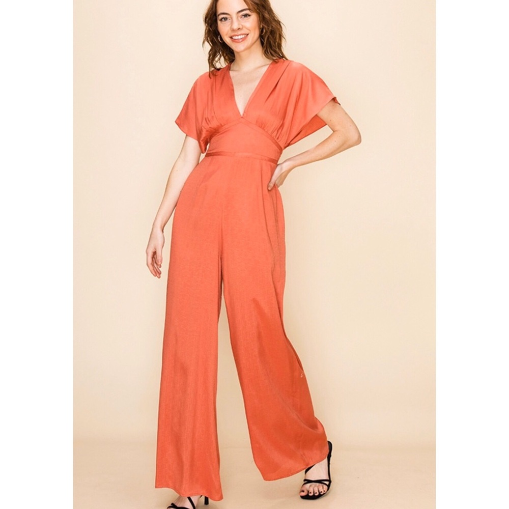 Dagny Coral Jumpsuit
